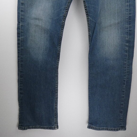 Levis 513 Jeans Mens 32x28 Blue Slim Straight Fit Stretch Denim Pants 98% Cotton - Picture 5 of 16